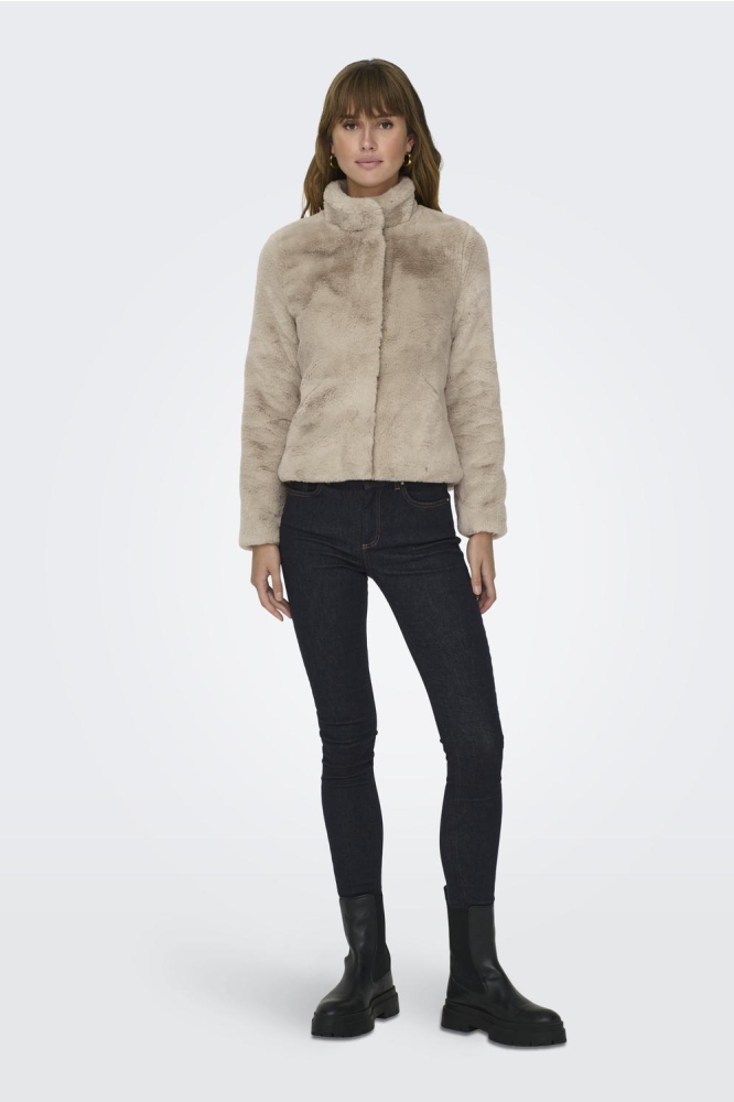 ONLNEWVIDA FAUX FUR JACKET CC OTW 15295423 HUMUS